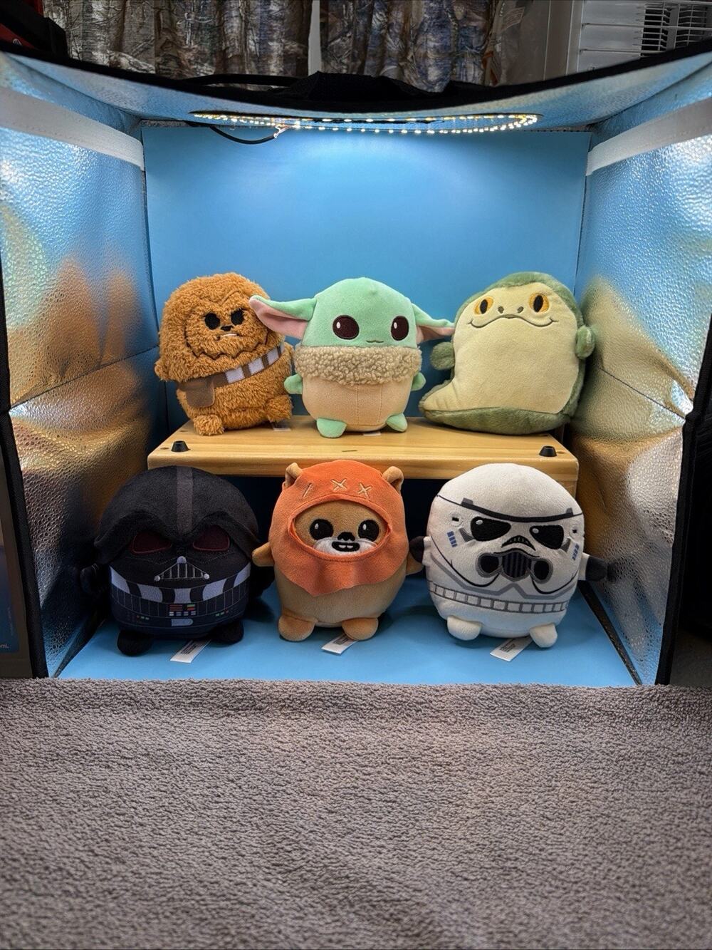 SET OF 6 Star Wars 5”Plush Toys Chewbacca Gorgru